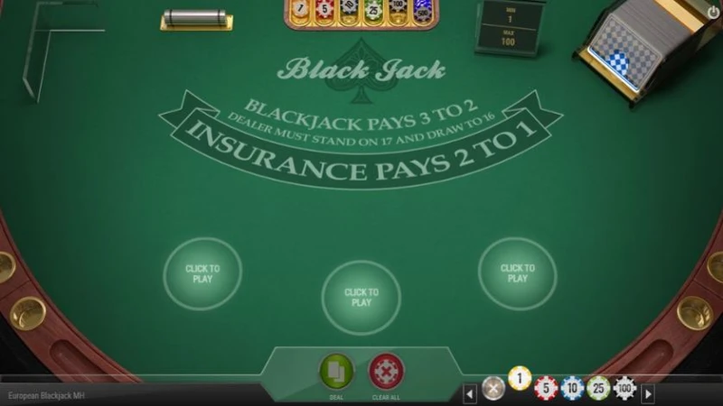 European Blackjack là một biến thể độc đáo của game bài Blackjack