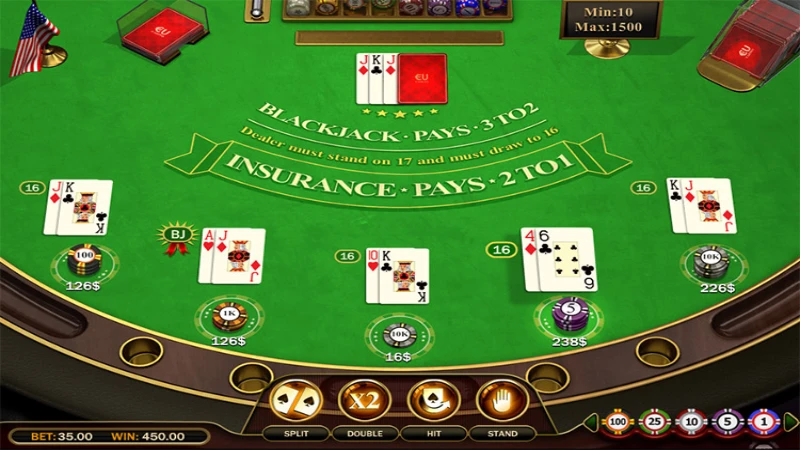 Cách chơi European Blackjack và quy luật tính điểm 